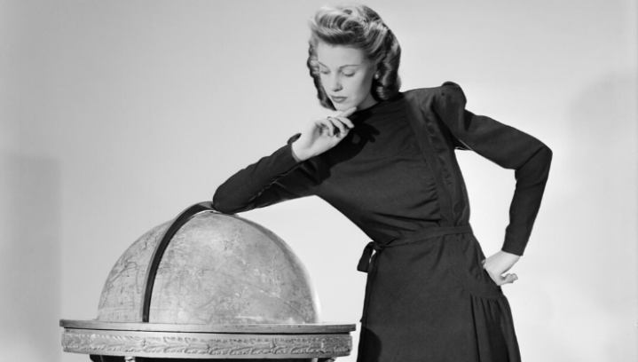 black woollen Utility Atrima dress