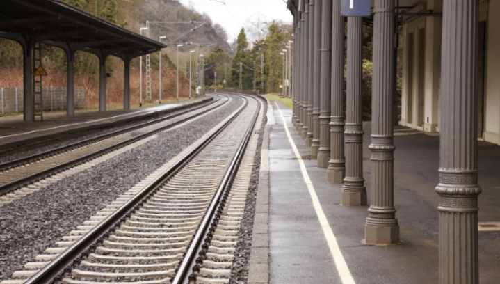 Train Station in the Rain