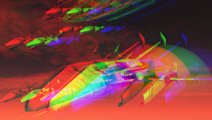 Glitched Space Ships